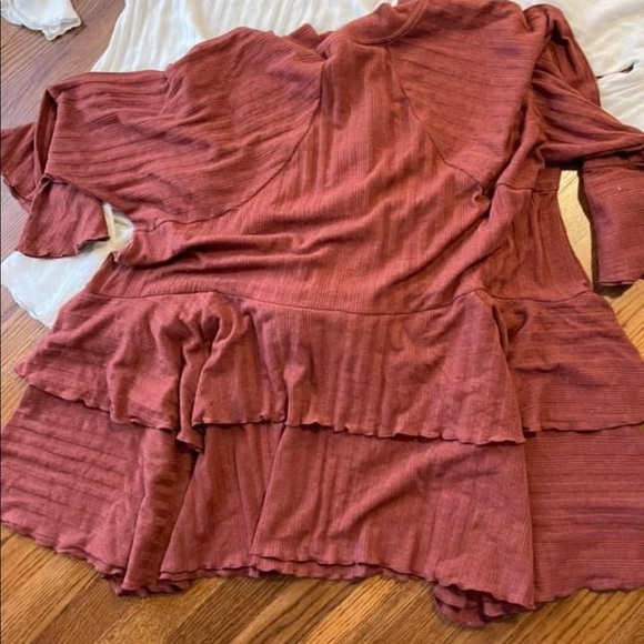 Free People Tunic Dress! Like New, color brick! - Picture 3 of 8